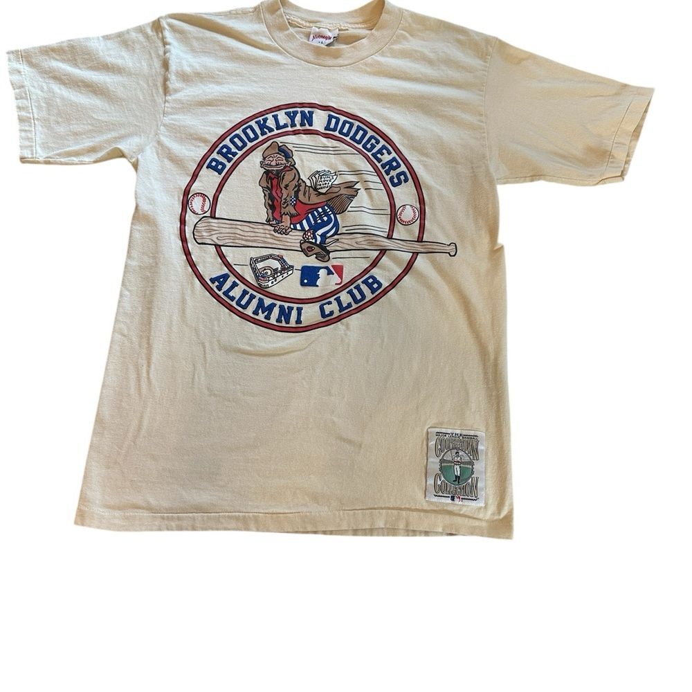 VTG Rare 80’s Brooklyn Dodgers Cooperstown Collection Shirt Nutmeg Size Large - Picture 3 of 9
